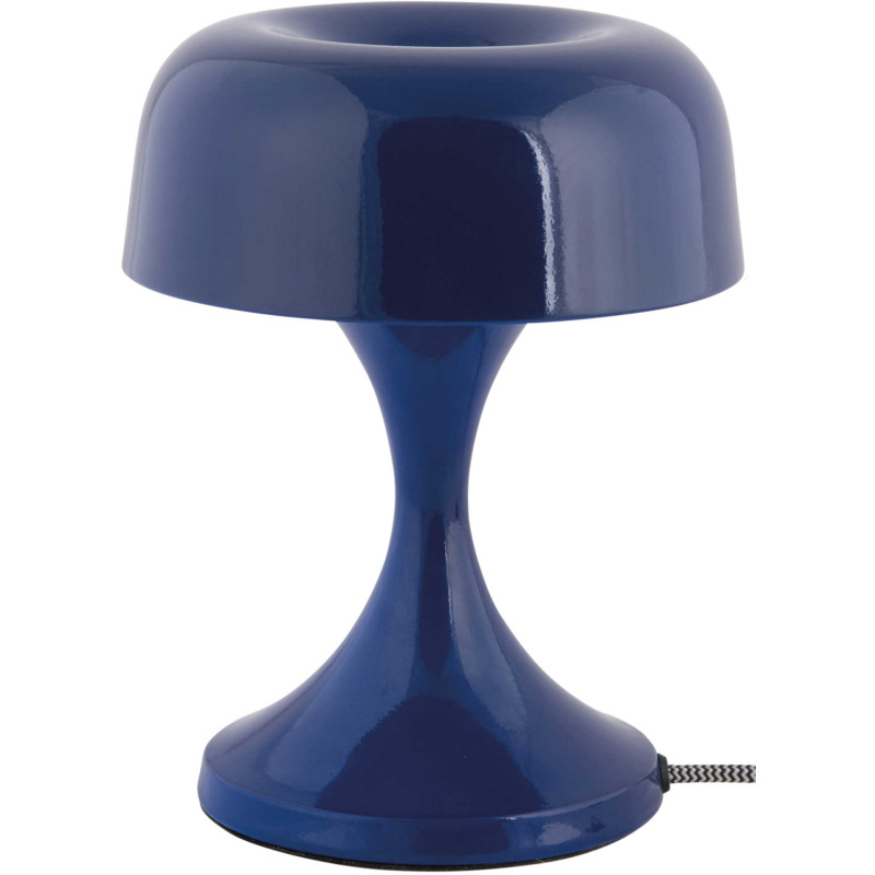Lampe champignon bleue métal 20 cm...