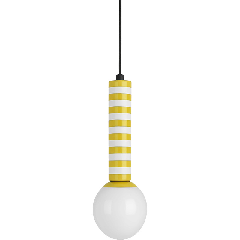 Suspension rayée jaune et blanche 38...