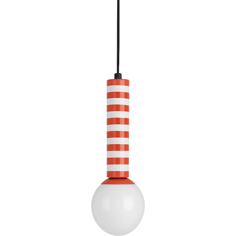 Suspension rayée orange et blanche 38...
