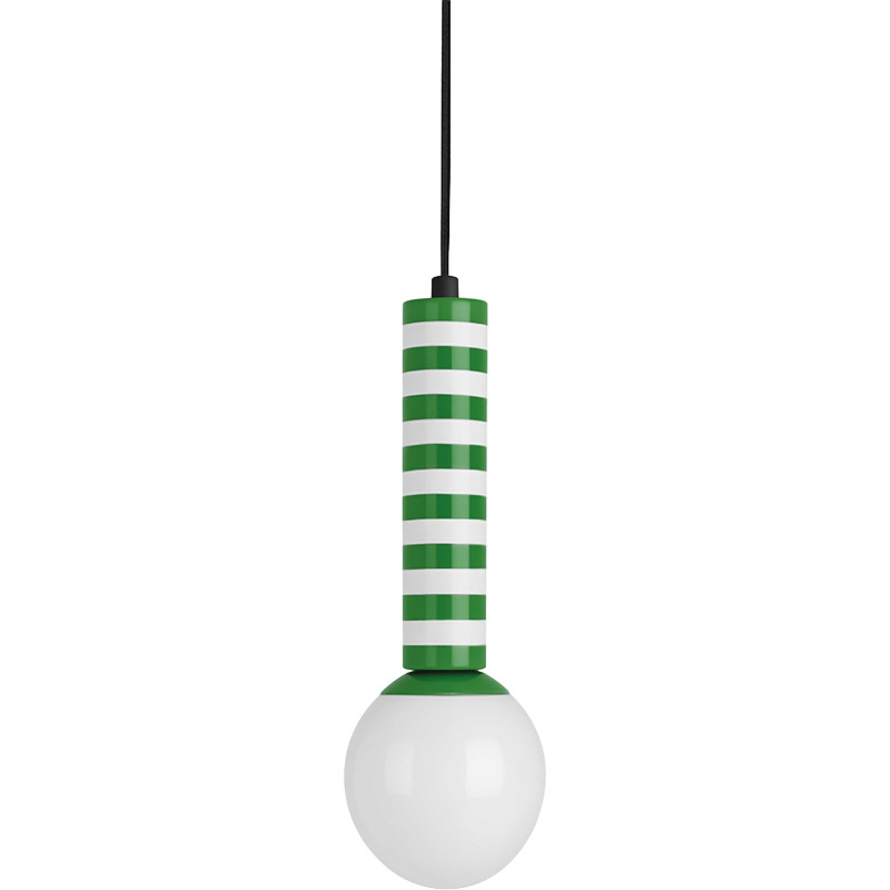 Suspension rayée verte et blanche 38...