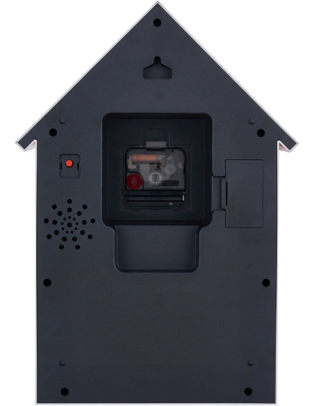 Horloge murale chien rouge bordeaux silencieuse 36,5 cm Dog House