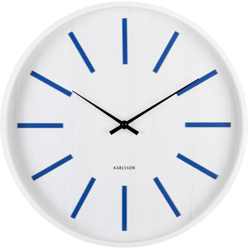 Horloge murale silencieuse blanc et...