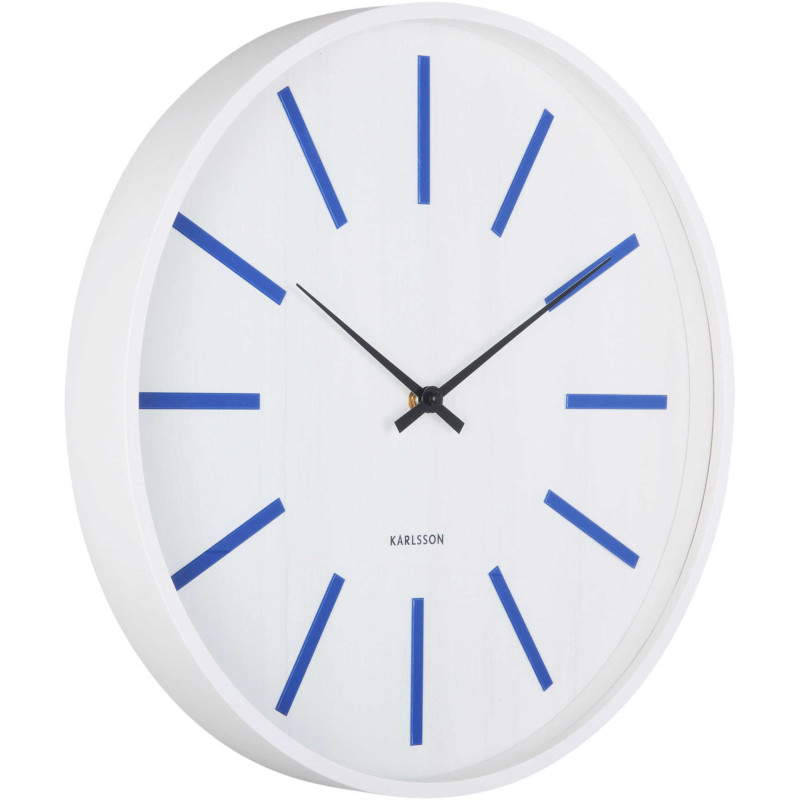 Horloge murale silencieuse blanc et...