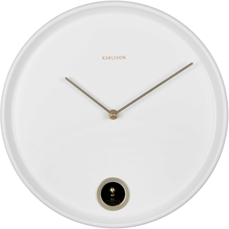 Horloge murale coucou blanche en...