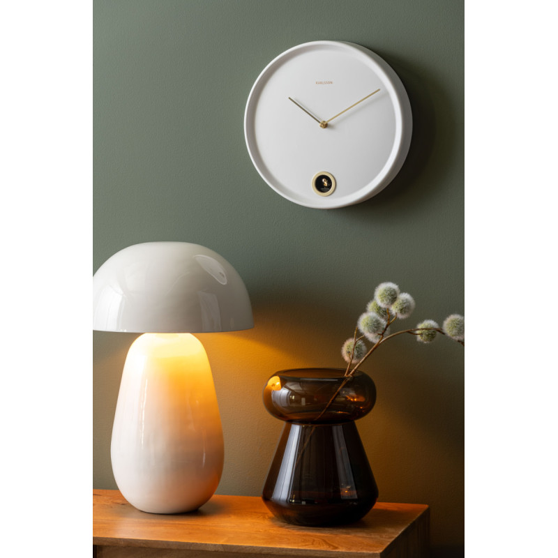 Horloge murale coucou blanche en...