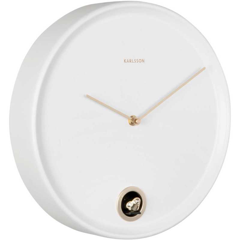 Horloge murale coucou blanche en...