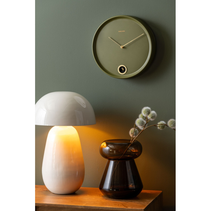 Horloge murale coucou vert olive en...