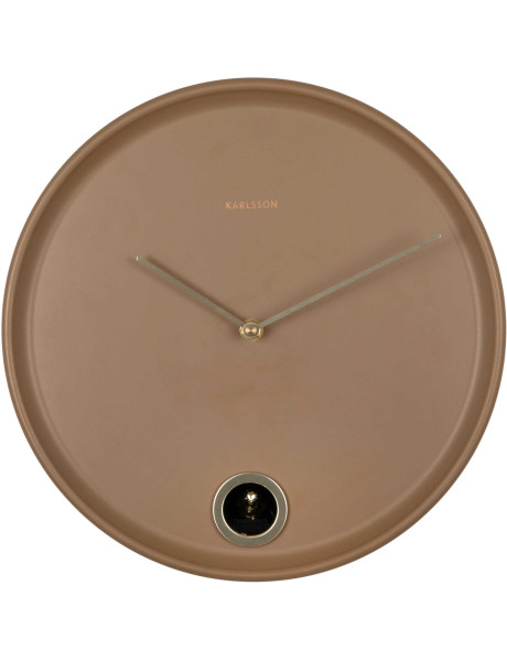 Horloge murale coucou marron moka en métal 30 cm Esencia...