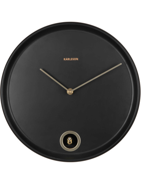 Horloge murale coucou noire en métal 30 cm Esencia Cuckoo