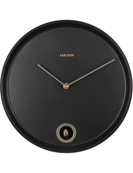 Horloge murale coucou noire en métal 30 cm Esencia Cuckoo