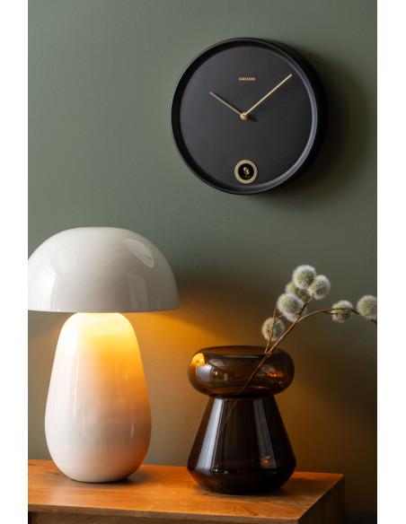 Horloge murale coucou noire en métal 30 cm Esencia Cuckoo