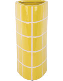 Vase céramique jaune à carreaux  triangulaire 26 cm Retro Tiles