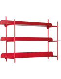 Étagère murale rouge en métal 60x16x42 cm Cool Retro