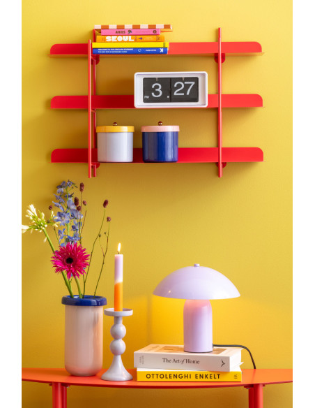 Étagère murale rouge en métal 60x16x42 cm Cool Retro