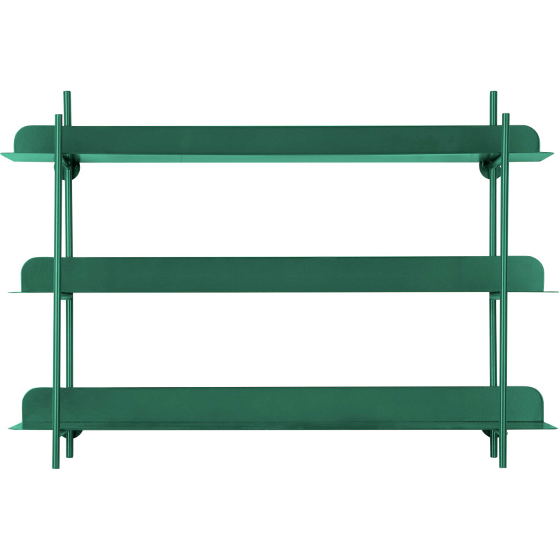 Étagère murale verte en métal...
