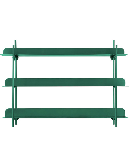 Étagère murale verte en métal 60x16x42 cm Cool Retro