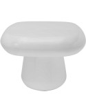 Table d’appoint blanche en métal 49x49x36 cm Roca