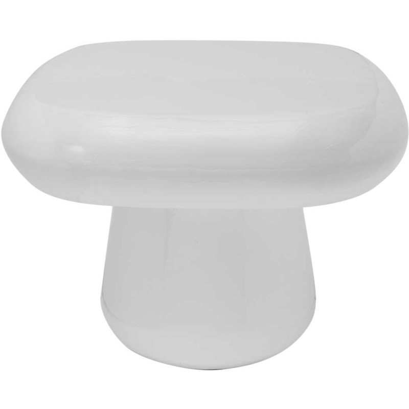Table d’appoint blanche en métal...
