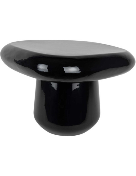 Table d’appoint noire en métal 49x49x36 cm Roca