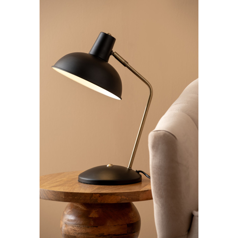 Lampe de bureau noire orientable en...