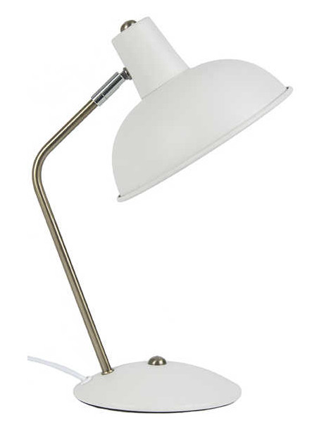 Lampe de bureau blanche orientable en fer H38 cm Hood