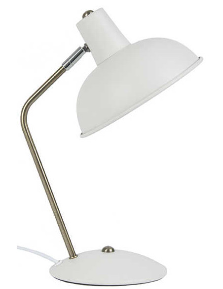 Lampe de bureau blanche orientable en fer H38 cm Hood