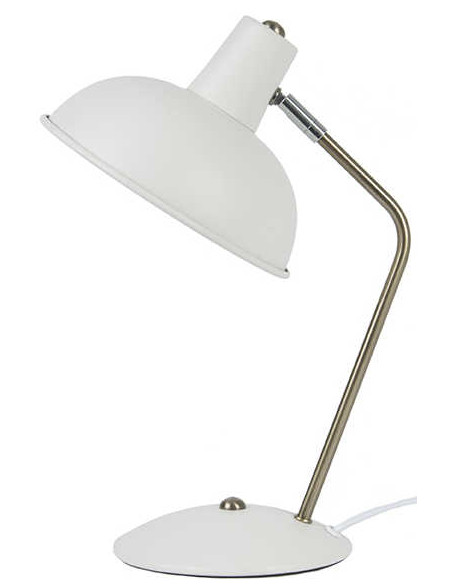 Lampe de bureau blanche orientable en fer H38 cm Hood