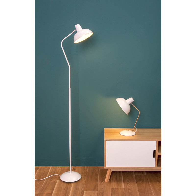 Lampe de bureau blanche orientable en...
