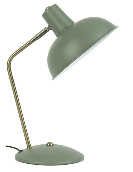 Lampe de bureau verte orientable en fer H38 cm Hood