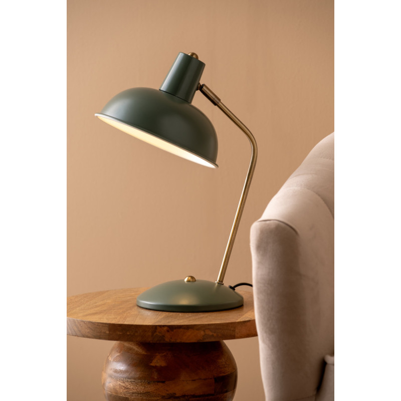 Lampe de bureau verte orientable en...