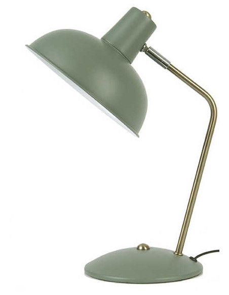 Lampe de bureau verte orientable en fer H38 cm Hood