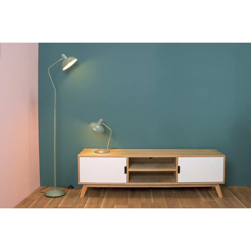 Lampe de bureau verte orientable en...