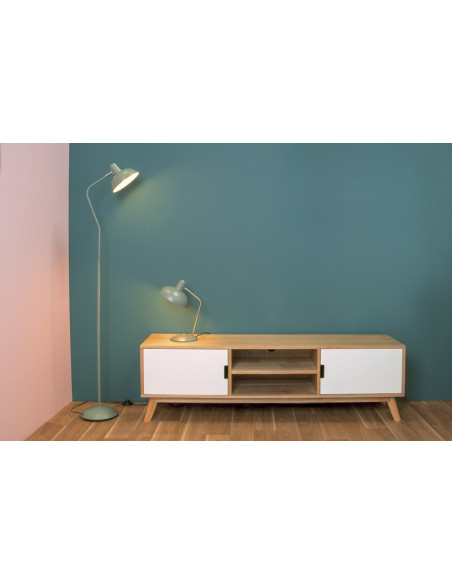 Lampe de bureau verte orientable en fer H38 cm Hood