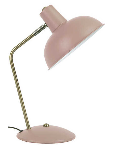 Lampe de bureau rose orientable en fer H38 cm Hood
