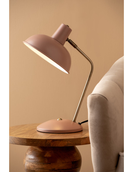 Lampe de bureau rose orientable en fer H38 cm Hood