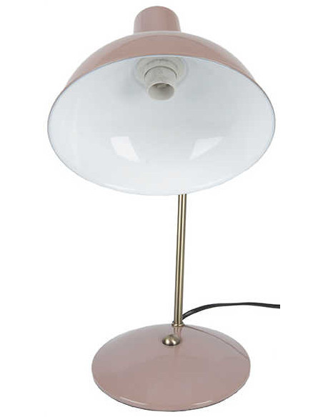 Lampe de bureau rose orientable en fer H38 cm Hood