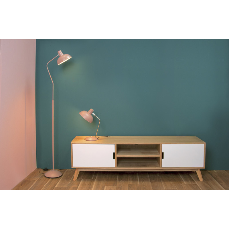 Lampe de bureau rose orientable en...