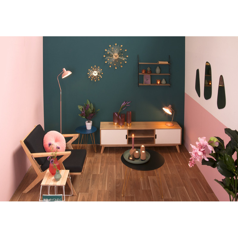 Lampe de bureau rose orientable en...