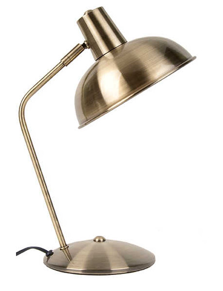Lampe de bureau dorée orientable en fer H38 cm Hood  - 1