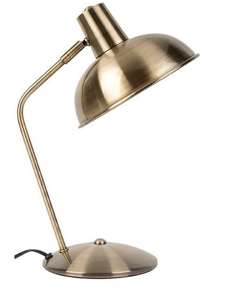 Lampe de bureau dorée orientable en fer H38 cm Hood  - 1
