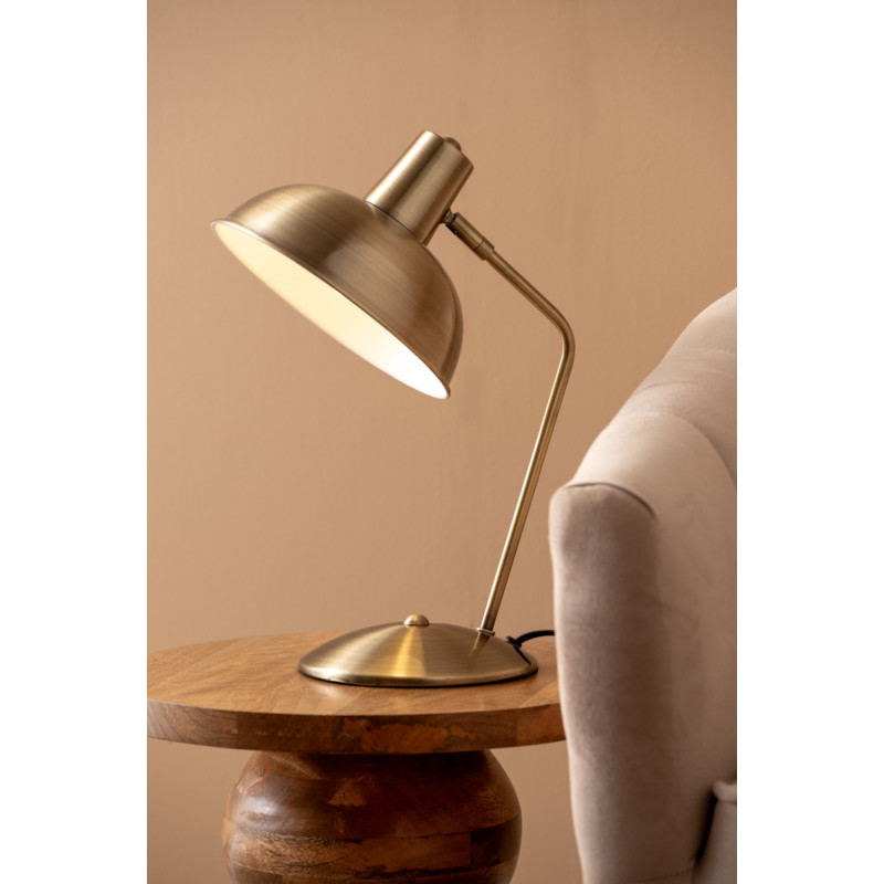Lampe de bureau dorée orientable en fer H38 cm Hood  - 2