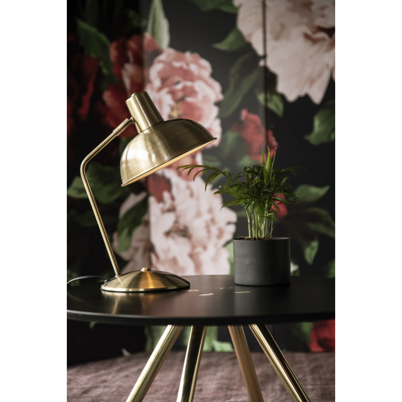 Lampe de bureau dorée orientable en fer H38 cm Hood  - 7