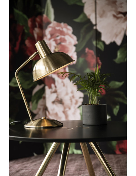 Lampe de bureau dorée orientable en fer H38 cm Hood  - 7