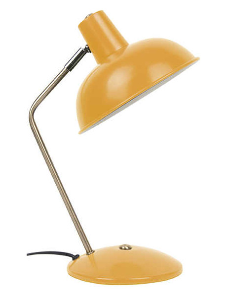 Lampe de bureau jaune orientable en fer H38 cm Hood