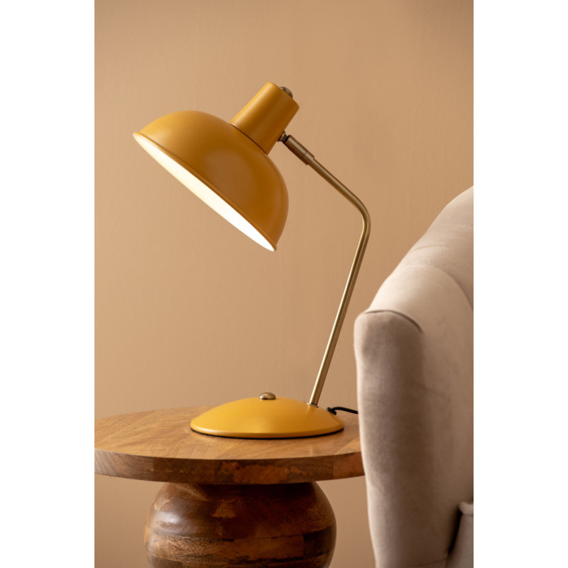 Lampe de bureau jaune orientable en...