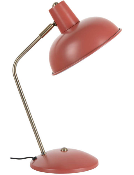Lampe de bureau rouge ocre orientable en fer H38 cm Hood