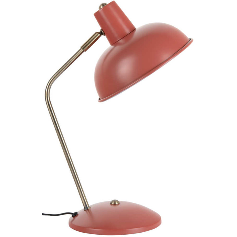 Lampe de bureau rouge ocre orientable...