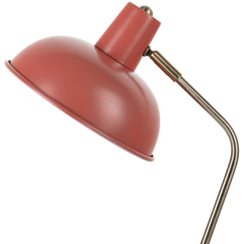 Lampe de bureau rouge ocre orientable...