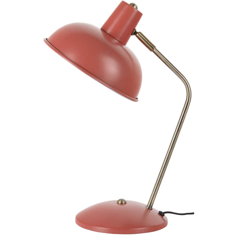 Lampe de bureau rouge ocre orientable...