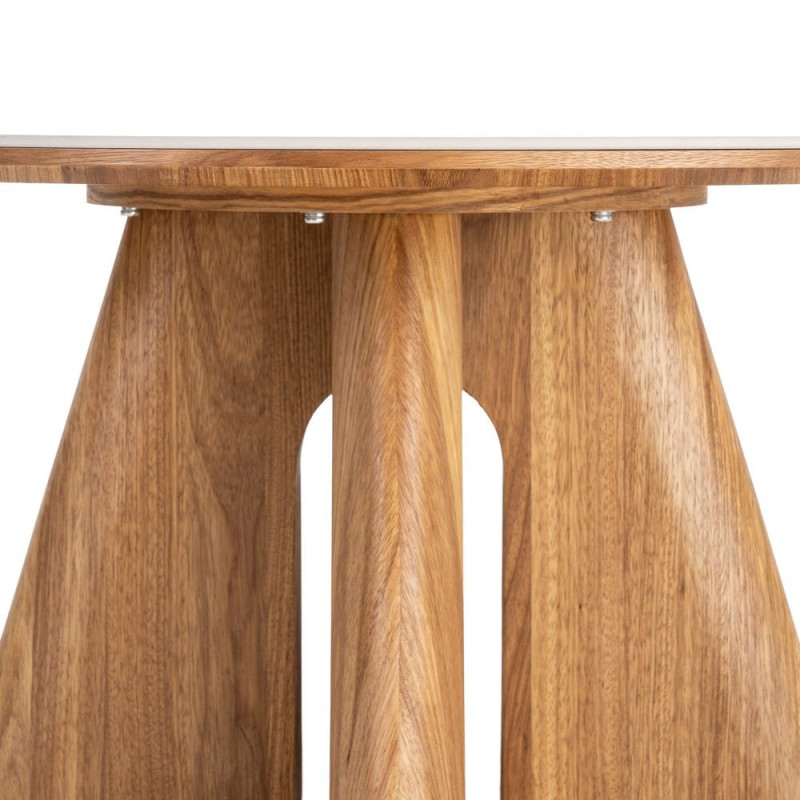 Table basse ronde céramique blanche...